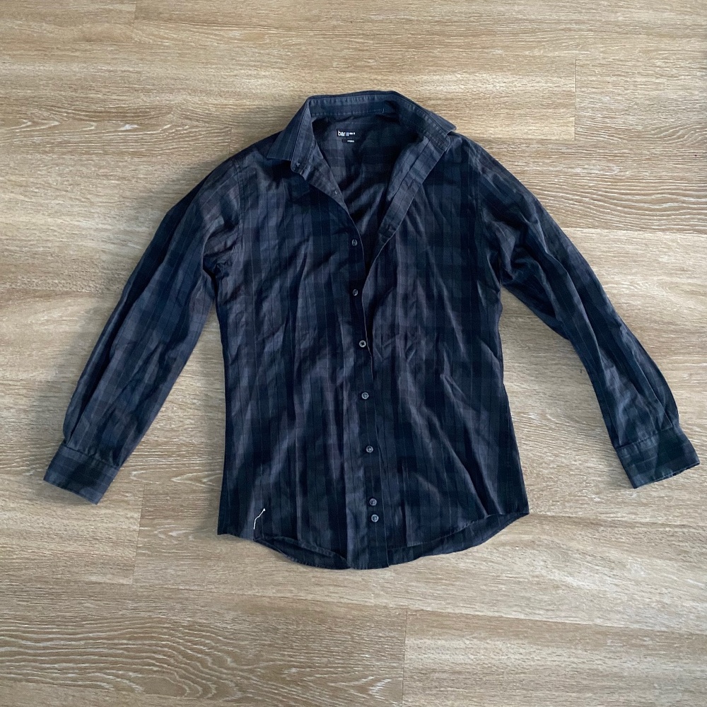 vintage black and grey light weight flannel